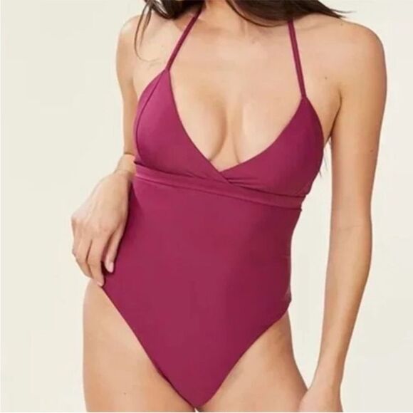 Other - NWT Andie Lagos One Piece Swimsuit Plum Size XL